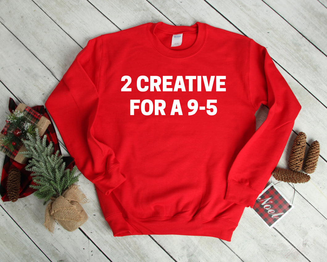 red sweatshirt