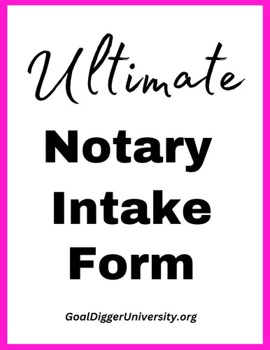 Notary Public Resources – Goal Digger By Tina Lee Jones